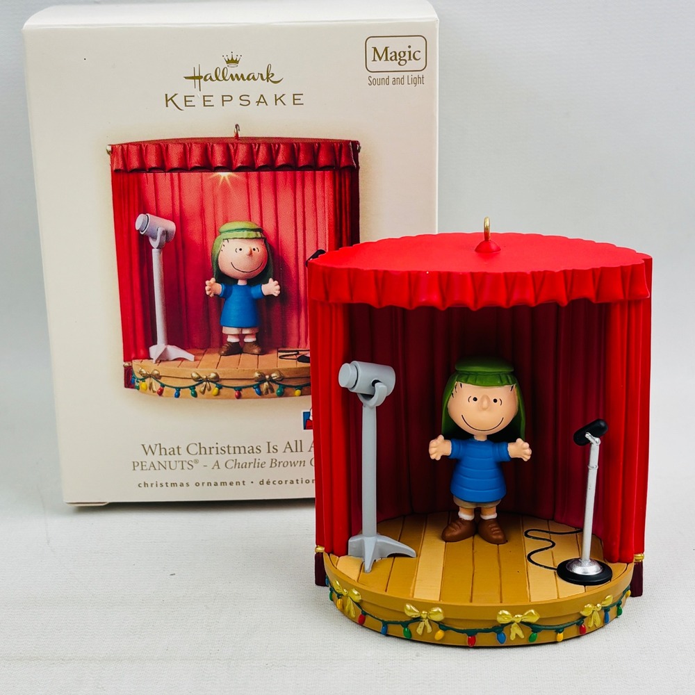 Hallmark Linus What Christmas Is All About Light Sound Peanuts Special 2007‎